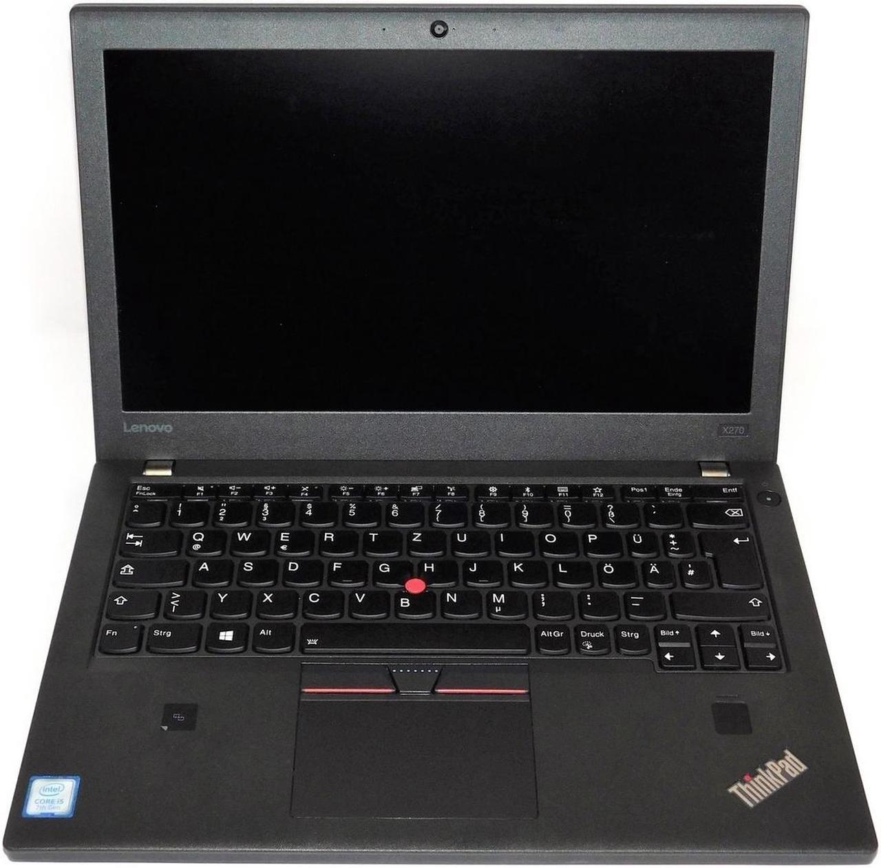 Lenovo ThinkPad X270 12.5" 8GB 256GB Intel Core i5-6300U X2 2.4GHz, Black