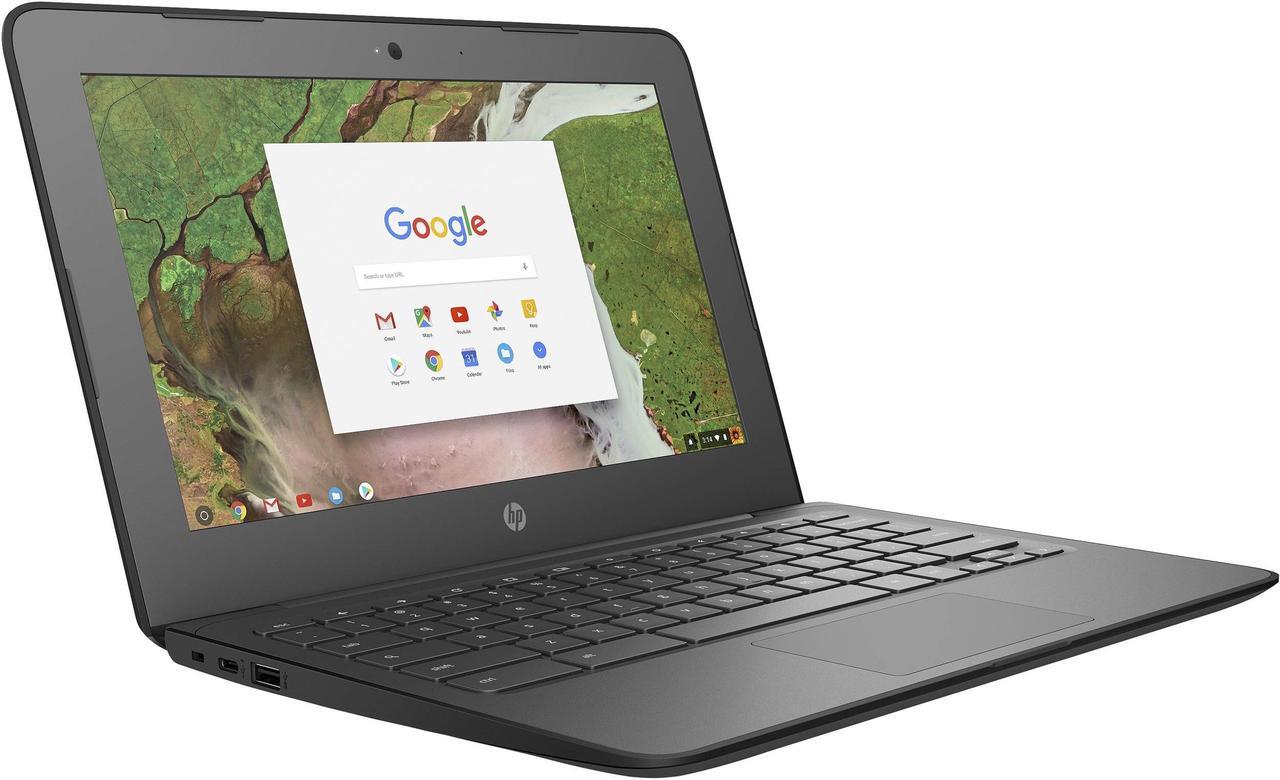 Alt view image 7 of 20 - HP 11a-nb0013dx Chromebook Intel Celeron N3350 (1.1 GHz) 4 GB Memory 32 GB eMMC 11.6" 1366 x 768 Chrome OS