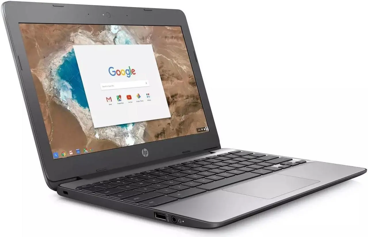 Alt view image 4 of 8 - HP Chromebook 11-v033nr 11.6" 2GB 16GB Intel Celeron N3060 X2 1.6GHz, Gray
