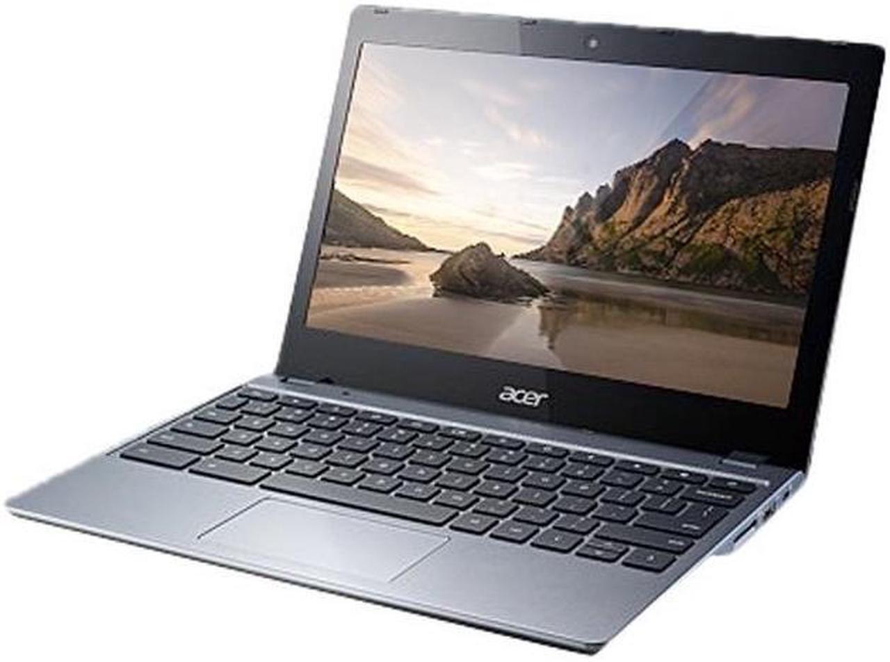 Alt view image 3 of 3 - Acer Chromebook C720-2844 11.6" 4GB 16GB Intel Celeron 2955U X2 1.4GHz, SIlver
