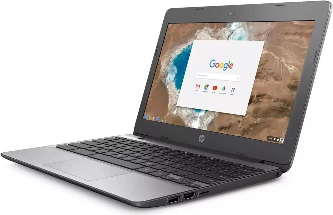 Alt view image 6 of 8 - HP Chromebook 11-v033nr 11.6" 2GB 16GB Intel Celeron N3060 X2 1.6GHz, Gray