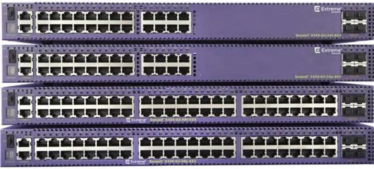 Alt view image 7 of 8 - Extreme Networks Summit X450-G2-48p-10GE4 Ethernet Switch