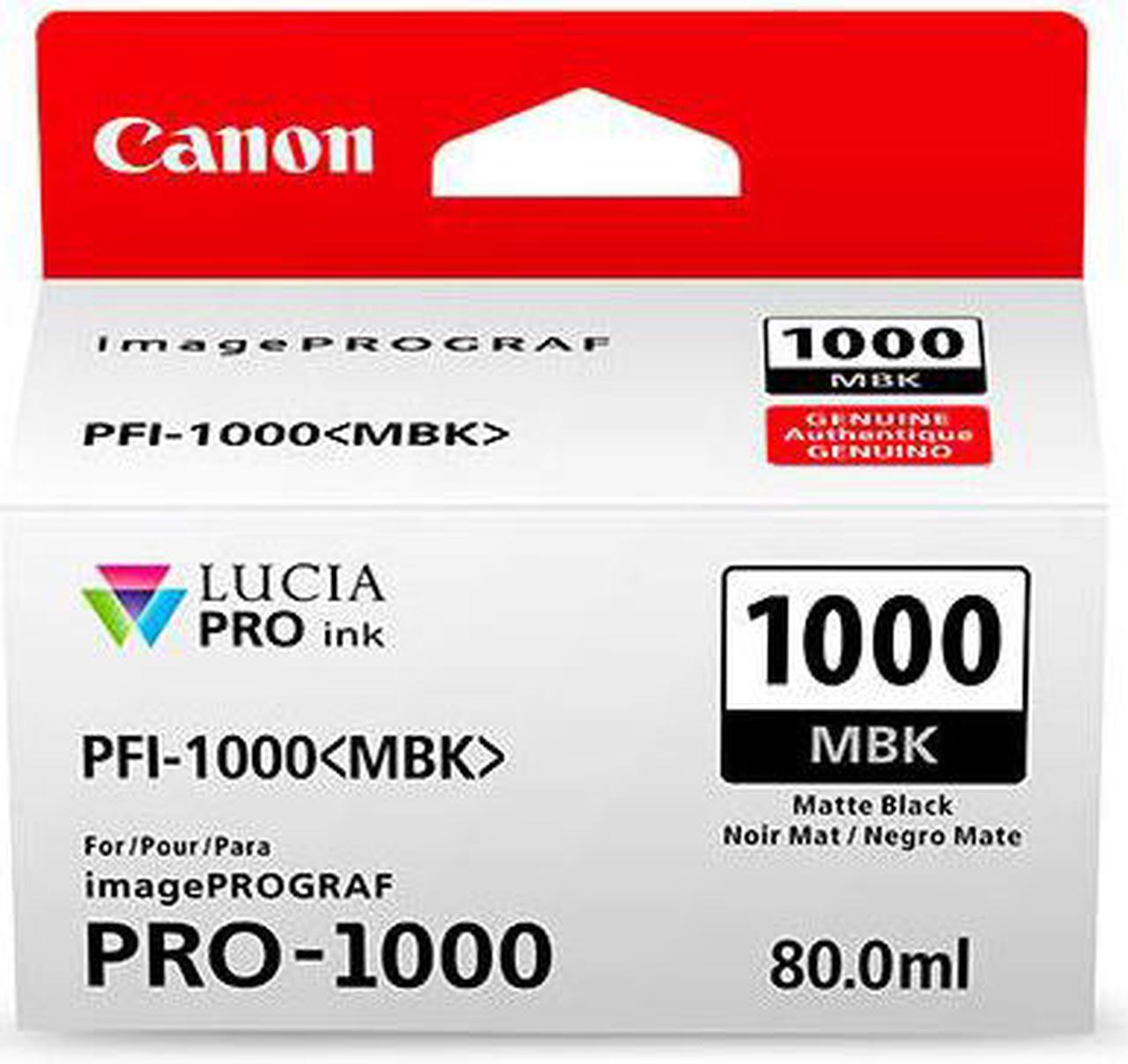 Alt view image 2 of 4 - Canon PFI-1000 MBK Matte Black LUCIA PRO ink for imagePROGRAF PRO-1000 #0545C002