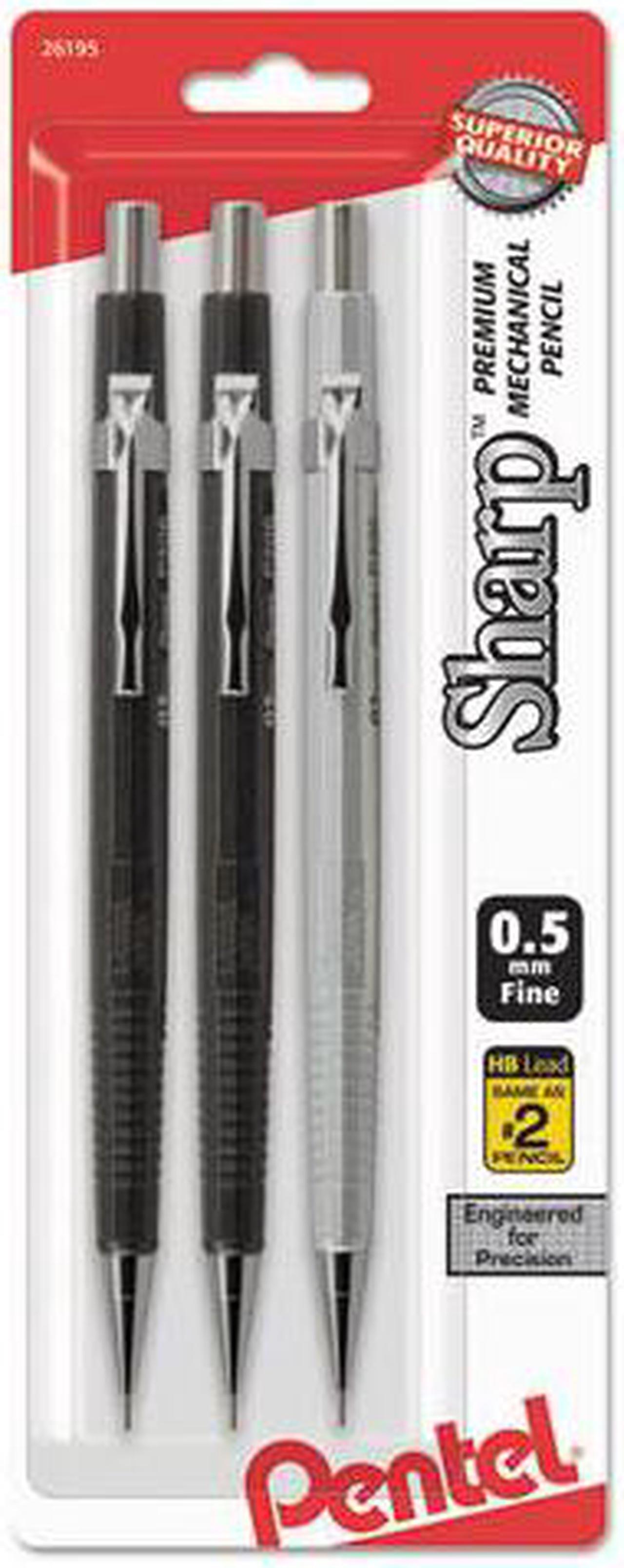 Main image of Pentel P205MBP3M Sharp Mechanical Drafting Pencil, 0.5 Mm, Assorted Barrels, 3/Pack