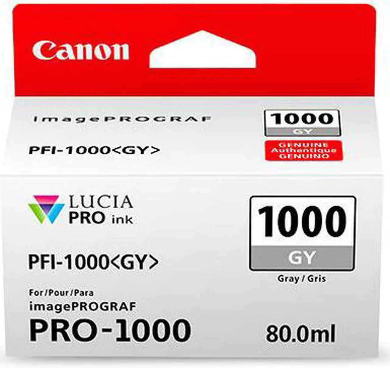 Main image of Canon PFI-1000 GY LUCIA PRO Gray Ink Tank (80ml)