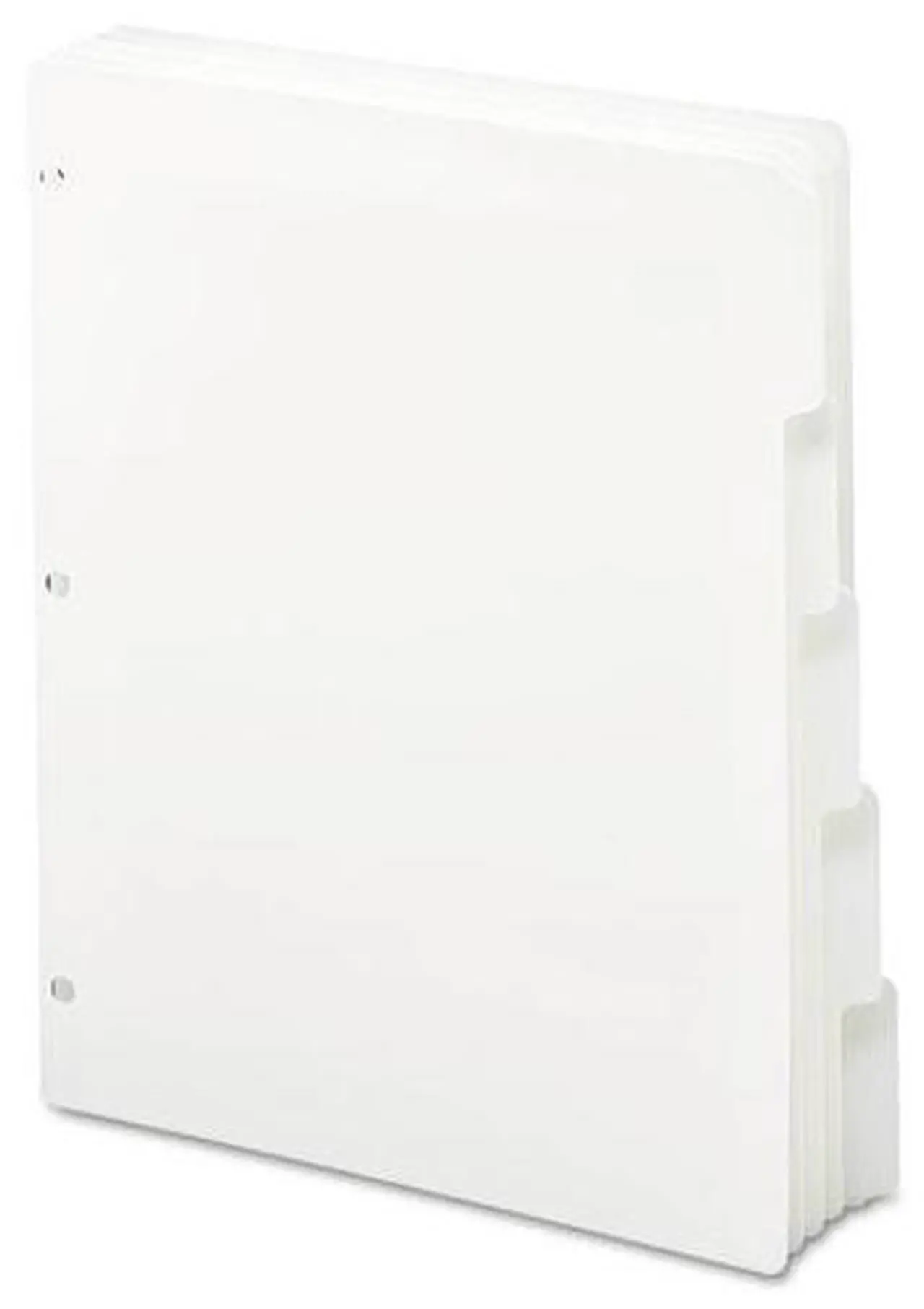 Main image of Smead 89415 Three-Ring Binder Index Divider, 5-Tab, White