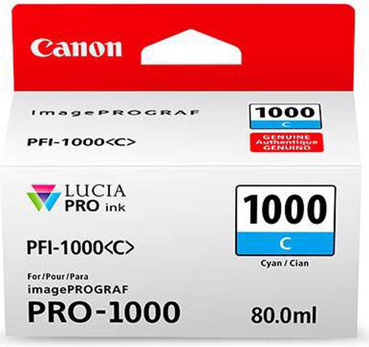 Main image of Canon PFI-1000 C Cyan LUCIA PRO ink for imagePROGRAF PRO-1000 #0547C002