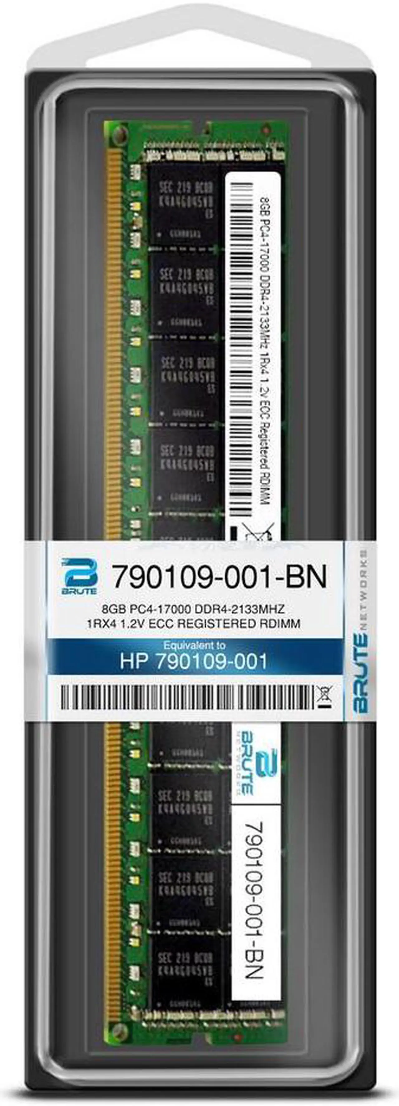 Alt view image 3 of 5 - 790109-001 - HP Compatible 8GB PC4-17000 DDR4-2133Mhz 1Rx4 1.2v Registered RDIMM