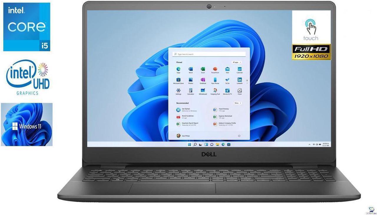 New Dell Inspiron 3511 15.6" Full HD TouchScreen Notebook, 11th Gen Intel Core i5-1135G7 Processor, 16GB DDR4 RAM, 256GB SSD Plus 1TB HDD,Intel UHD Graphics,Wifi-AC, Bluetooth,HDMI,Windows 11 Pro