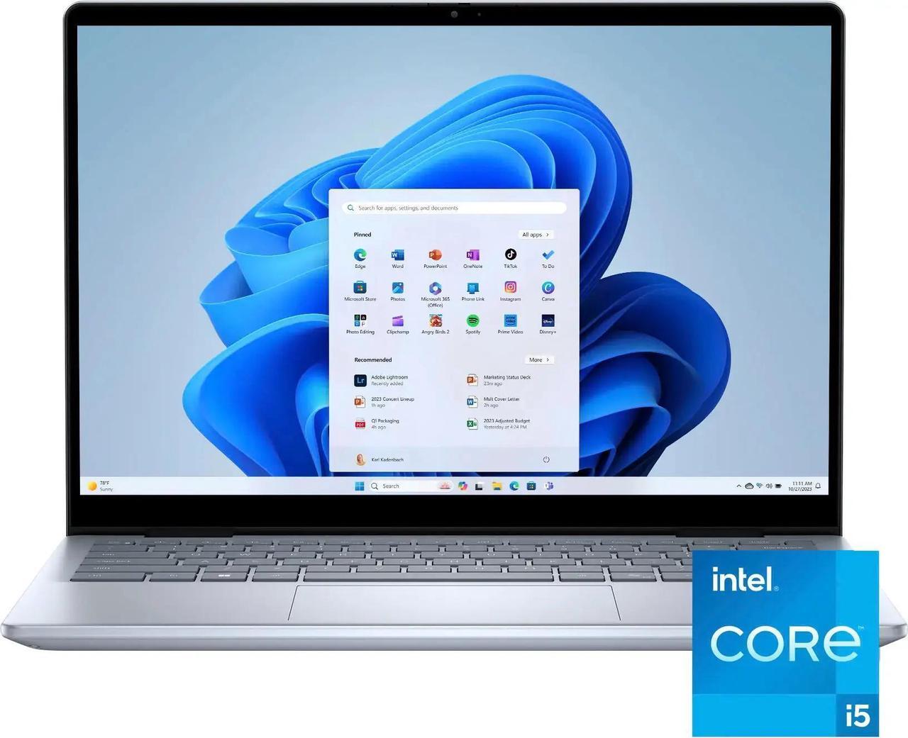 Main image of Dell Inspiron 14" FHD+ (1920 x 1200) 2-in-1 Touchscreen Notebook,Intel Core 5 120U Processor,16GB DDR5,512GB SSD,Intel Graphics,Wifi-AX,Windows 11 Pro