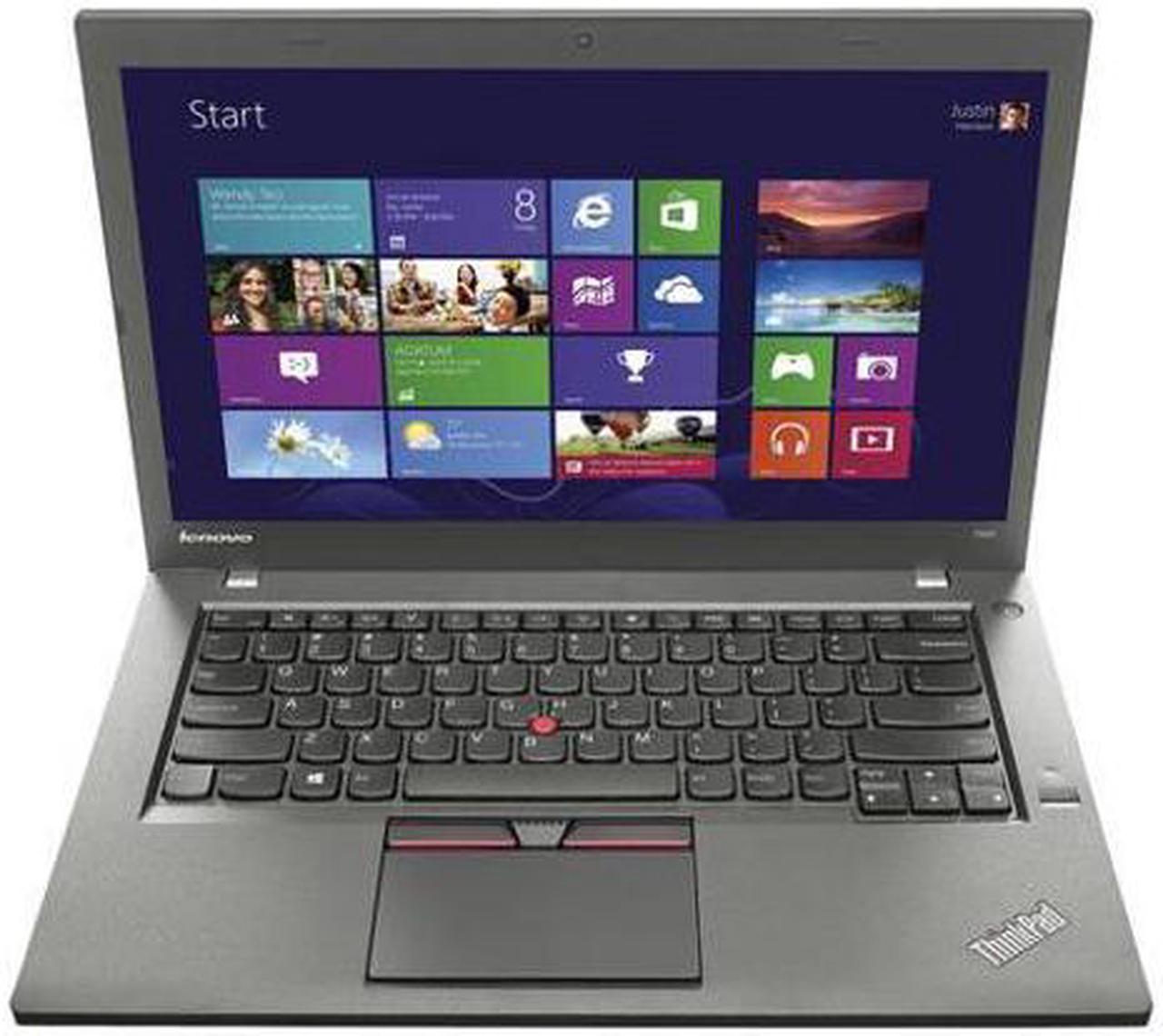 Lenovo T450 Intel Core i5 5300U 2.3Ghz 500GB SSD, 8GB Ram 14” Screen, Wireless Windows 10 Professional