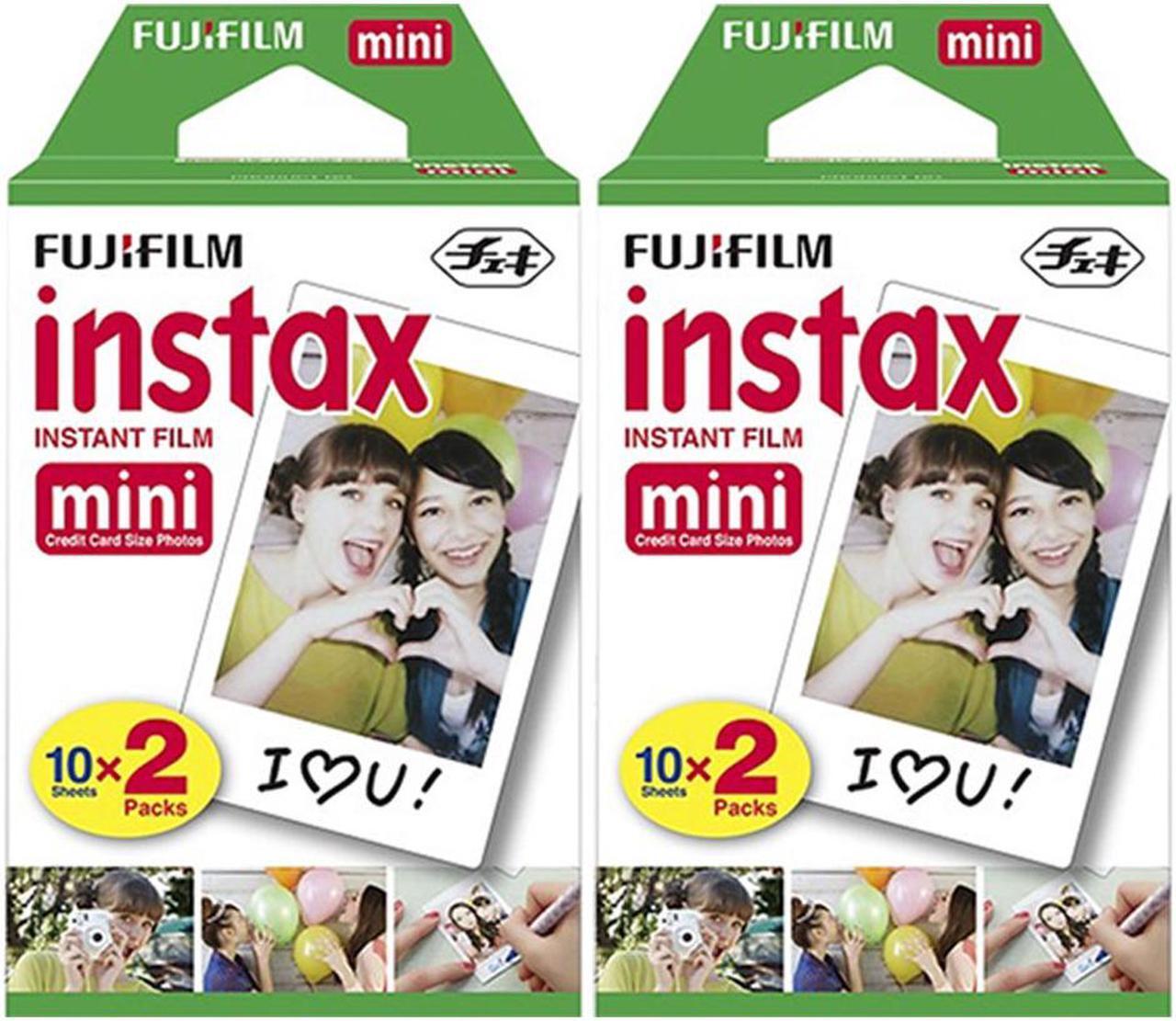 Alt view image 2 of 4 - Fujifilm Instax Instant Mini Film 40 Shots + 4 Rechargeable Batteries and Charger + 3pc Cleaning Kit