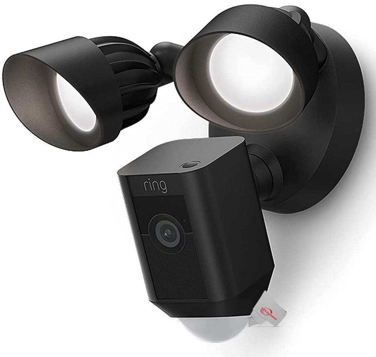 Main image of RING Floodlight Cam Wired Plus Motion-Activated 1080p HD Black