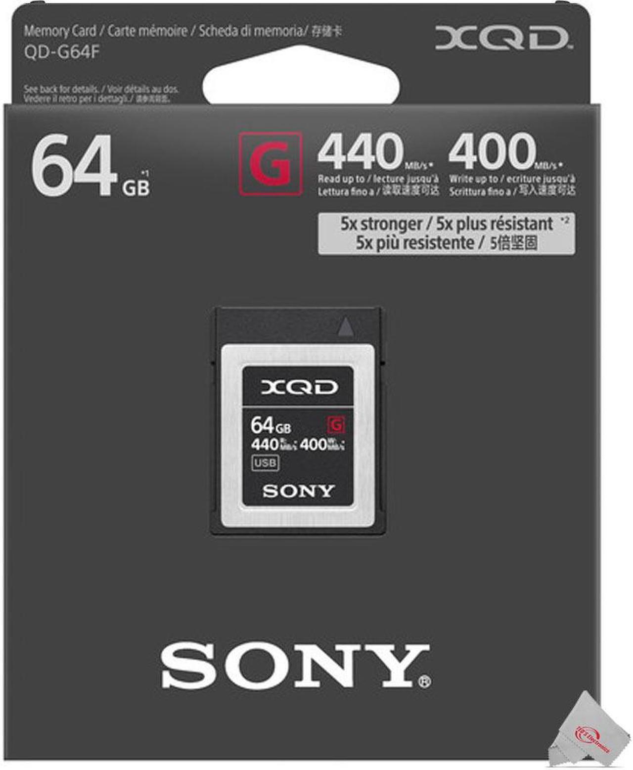 Alt view image 6 of 9 - Sony Professional XQD G Series 64GB Memory Card (QD-G64F/J)