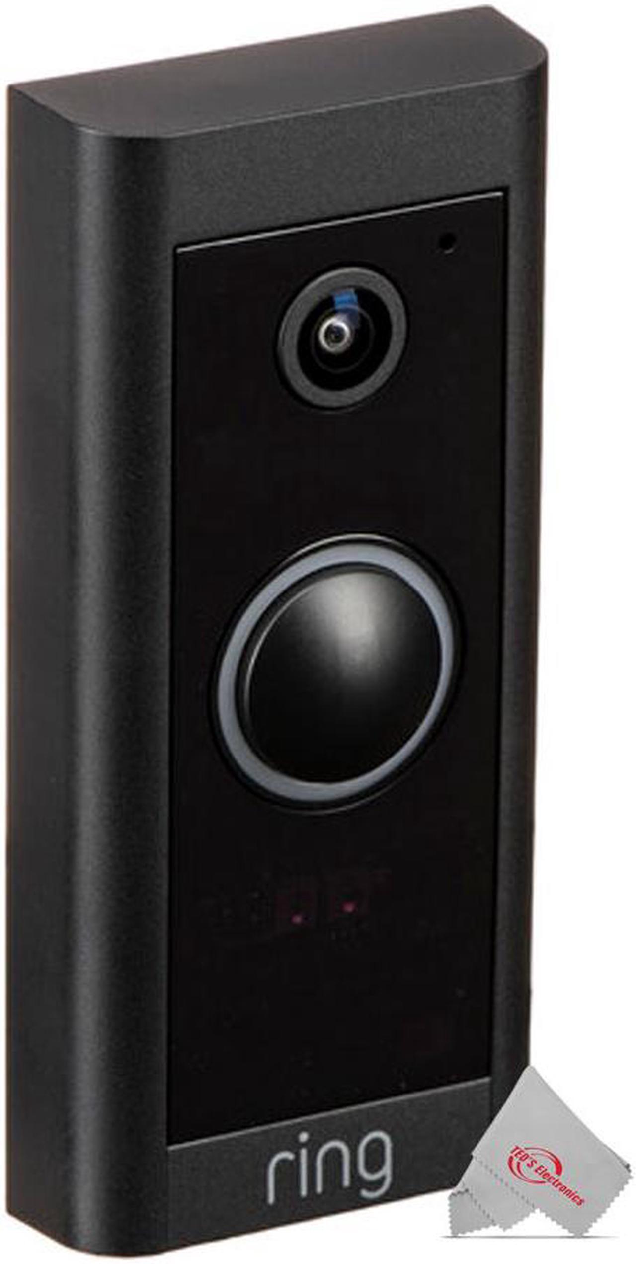 Alt view image 7 of 20 - Ring Wi-Fi Video Doorbell Wired - Black