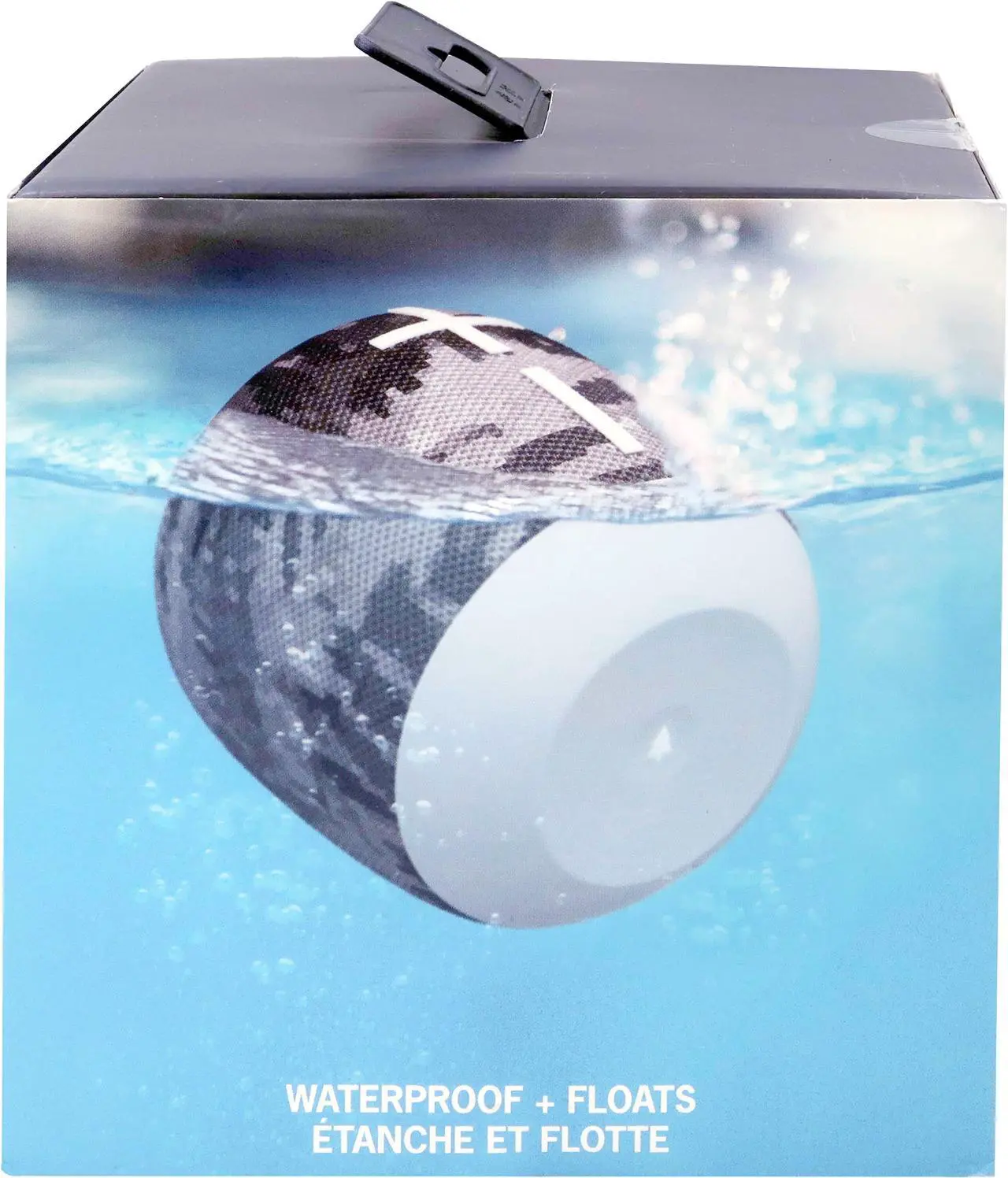 Alt view image 7 of 7 - Logitech Ultimate Ears WONDERBOOM 2 Bluetooth Waterproof Jungle Grey Speaker with USB Plug