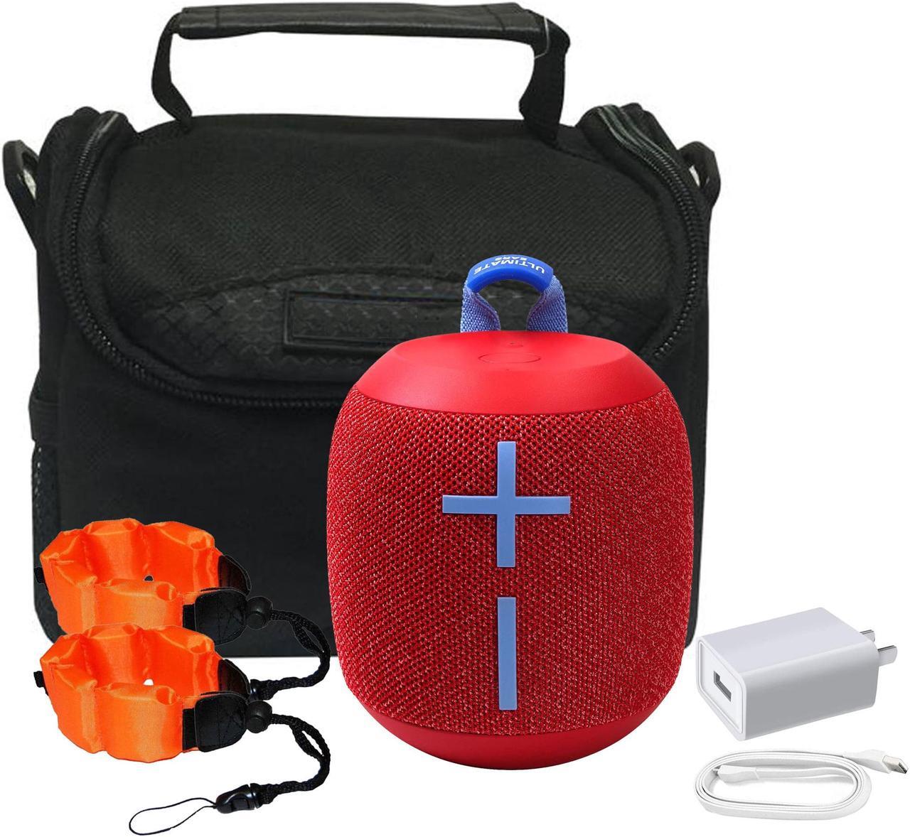 Main image of Logitech Ultimate Ears WONDERBOOM 2 Waterproof Portable Bluetooth Speaker (Radical Red) Bundle