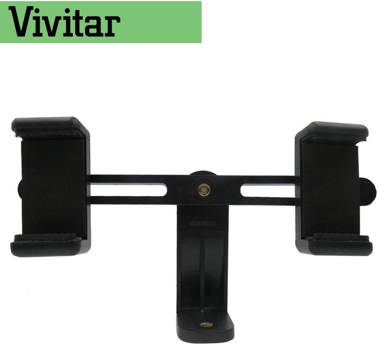 Alt view image 3 of 9 - Vivitar Tripod Mount Dual Cell 360 Phone Adapter Universal 2.3inch to 3.3inch