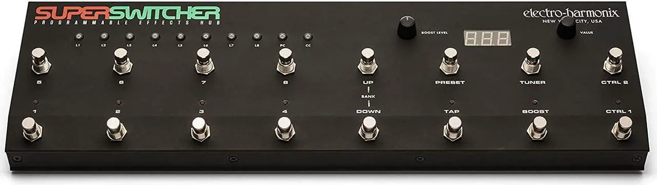 Alt view image 2 of 18 - Electro-Harmonix Super Switcher Programmable Guitar Effects Hub Pedal