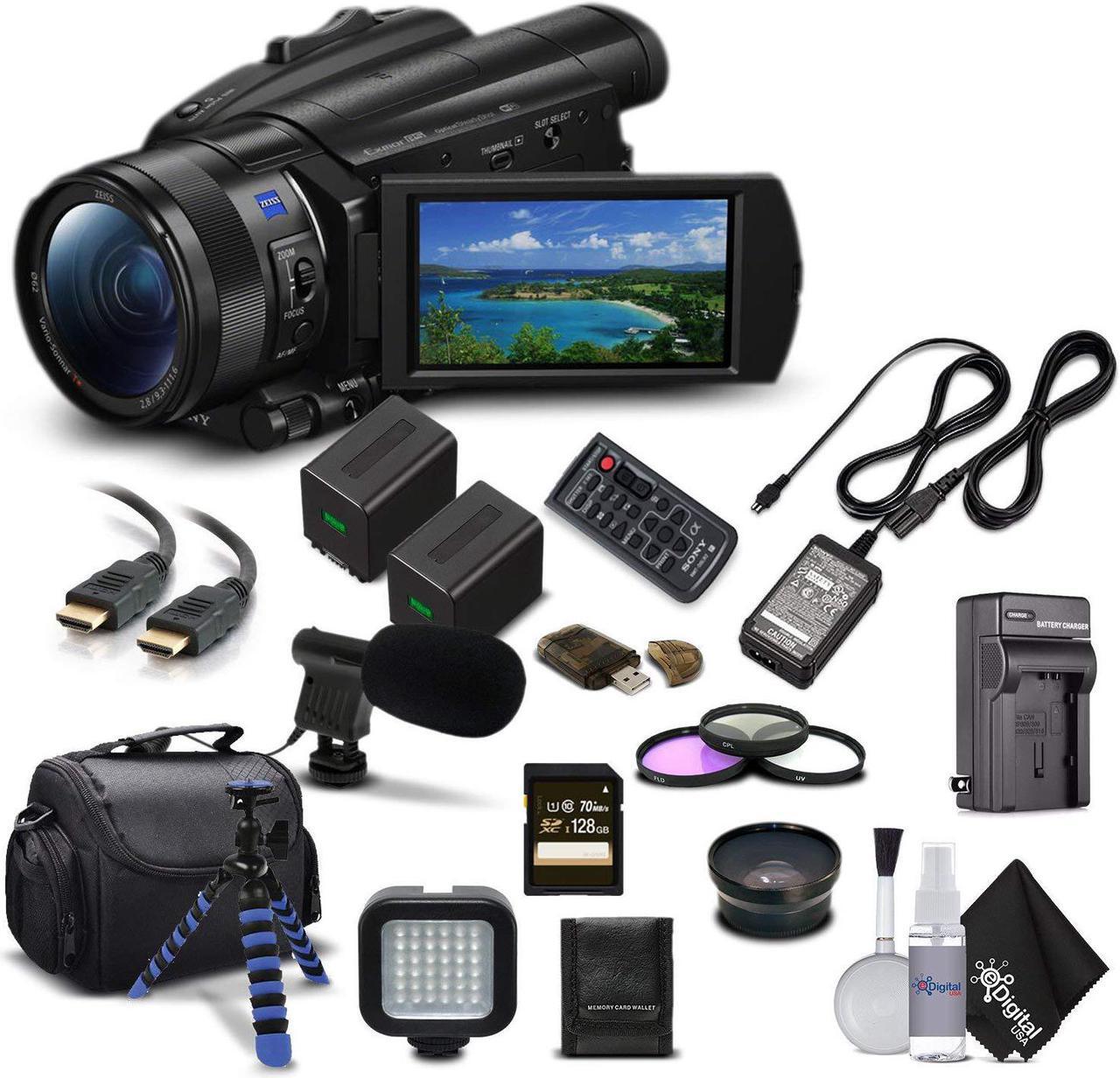 Main image of Sony Handycam FDR-AX700 4K HD Video Camera Camcorder + Extra Battery and Charger + 3 Piece Filter Kit + Wide Angle Lens