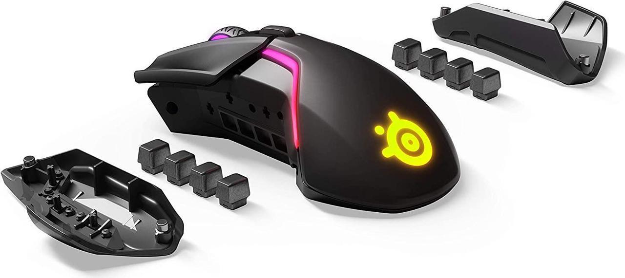 Alt view image 10 of 20 - SteelSeries Rival 650 Quantum Wireless Gaming Mouse - Rapid Charging Battery - 12, 000 Cpi Truemove3+ Dual Optical Sensor - Low 0.5 Lift-Off Distance - 256 Weight Configurations - 8 Zone RGB Lighting