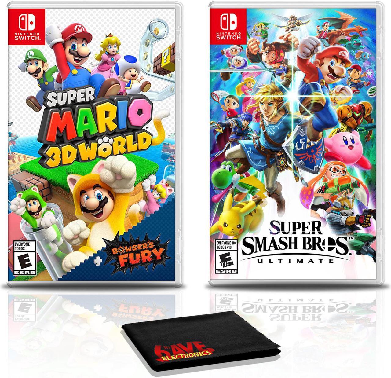 Main image of Super Mario 3D World + Bowser's Fury  with Super Smash Bros - Nintendo Switch
