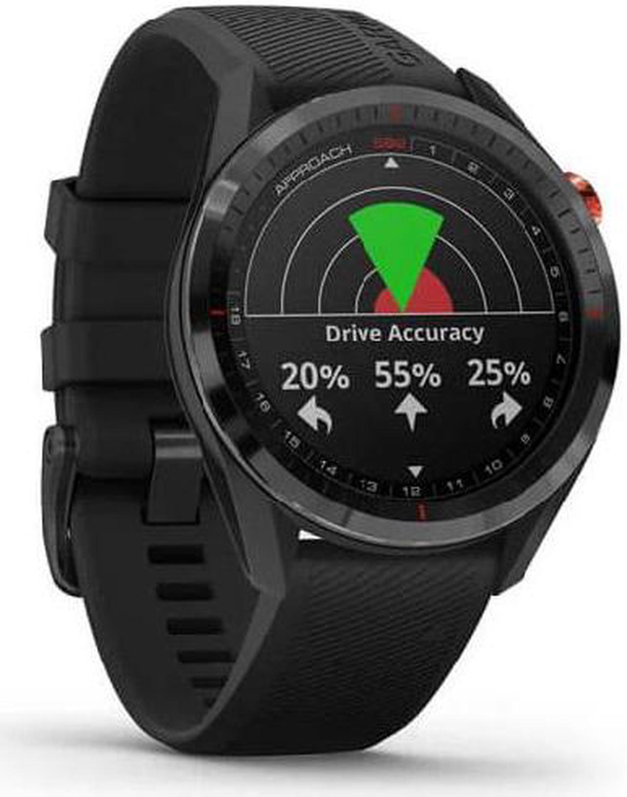 Alt view image 10 of 20 - Garmin Approach S62, Premium Golf GPS Watch,  Black Ceramic Bezel/Black Silicone Band  (010-02200-00)