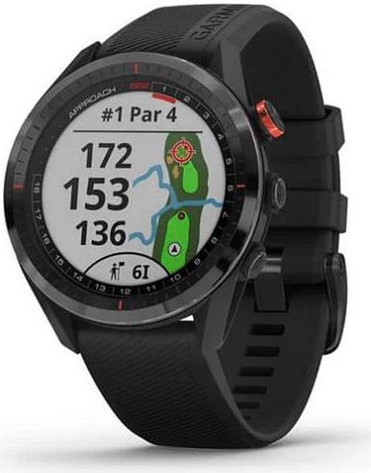Alt view image 9 of 20 - Garmin Approach S62, Premium Golf GPS Watch,  Black Ceramic Bezel/Black Silicone Band  (010-02200-00)