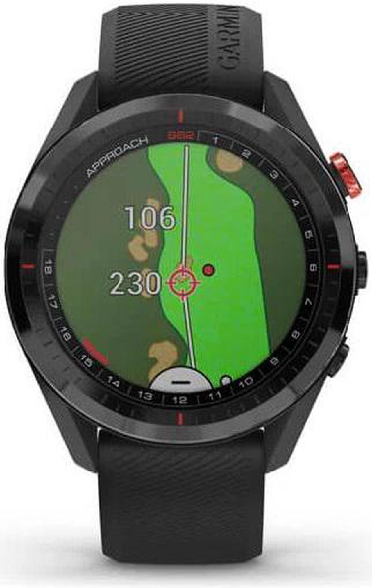Alt view image 11 of 20 - Garmin Approach S62, Premium Golf GPS Watch,  Black Ceramic Bezel/Black Silicone Band  (010-02200-00)