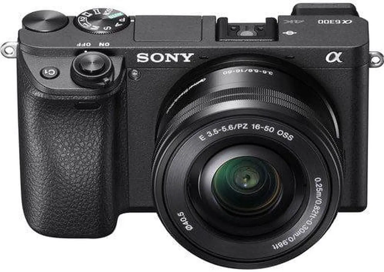 Main image of Sony Alpha a6300 Mirrorless Camera with 16-50mm Lens Black ILCE6300L/B With Sony 55-210mm Lens, Soft Bag, Additional Battery, 64GB Memory Card, Card Reader , Plus Essential Accessories