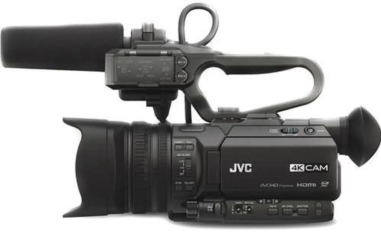 Alt view image 10 of 13 - JVC GY-HM180U Ultra 4K HD 4KCAM Professional Camcorder & Top Handle Audio Unit