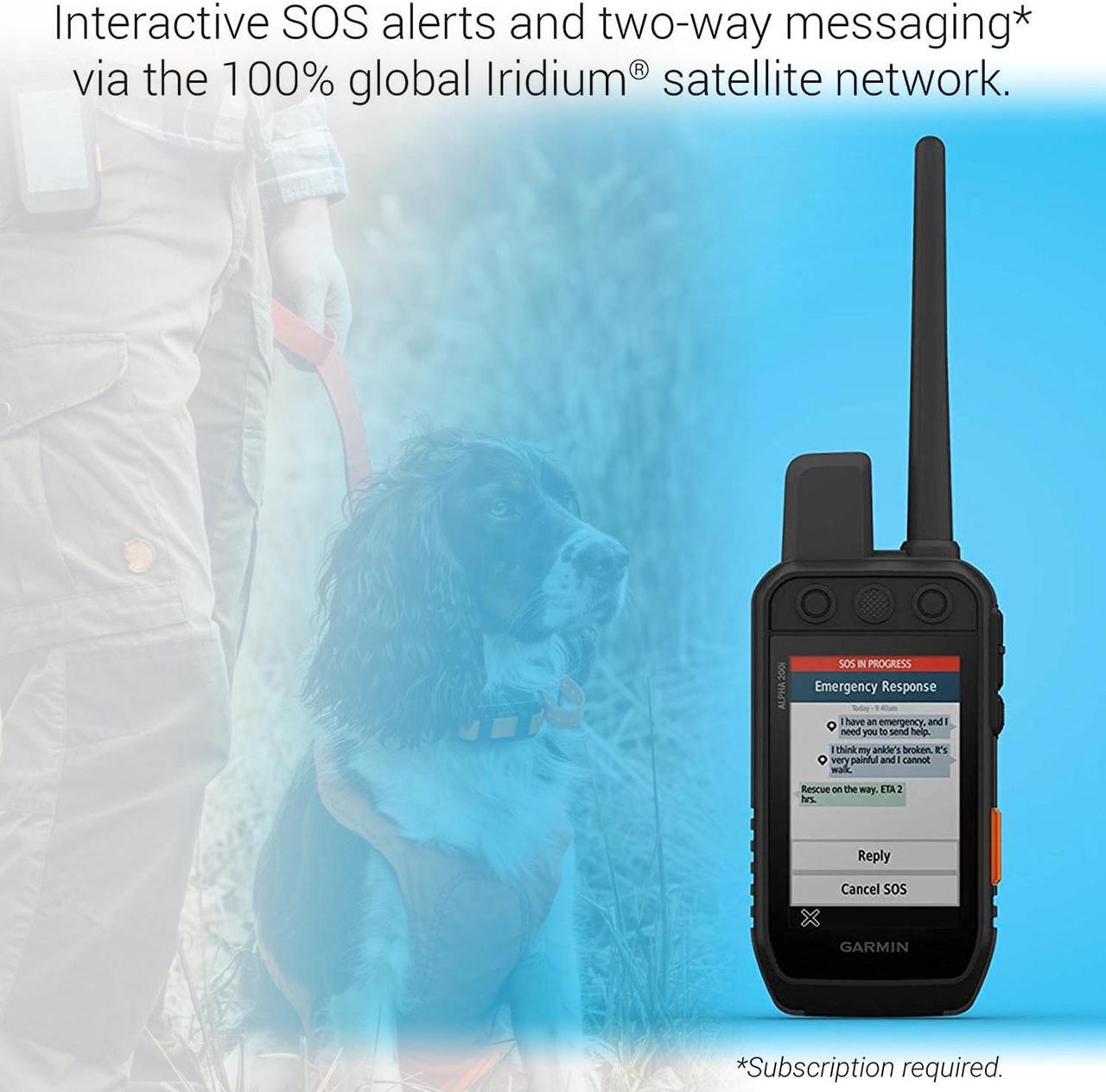 Alt view image 4 of 4 - Garmin Alpha 200i Dog Tracking Handheld 010-02230-50 with USB Adapter + More