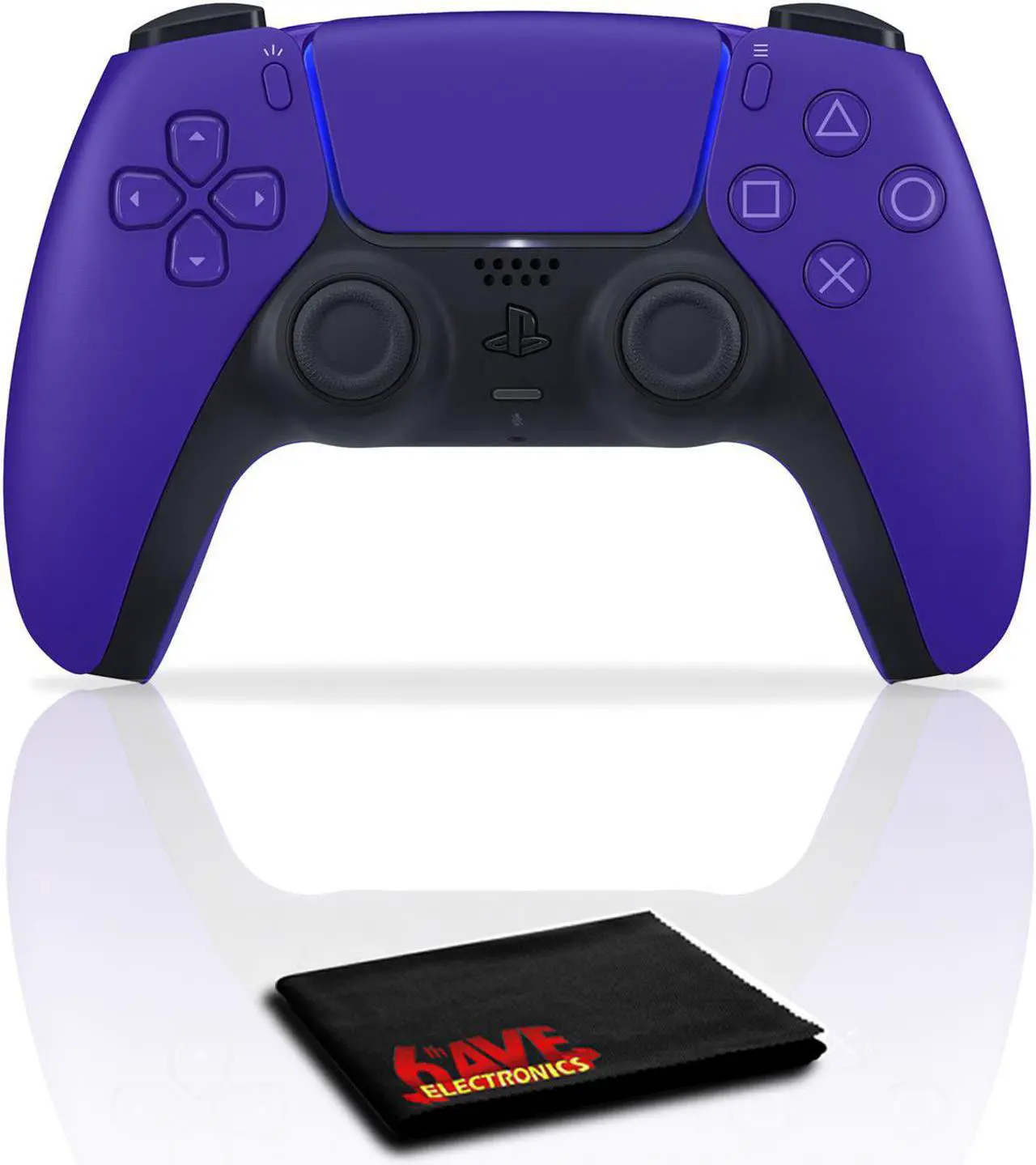 Main image of PlayStation 5 DualSense Controller (Galactic Purple) and 6Ave Cloth