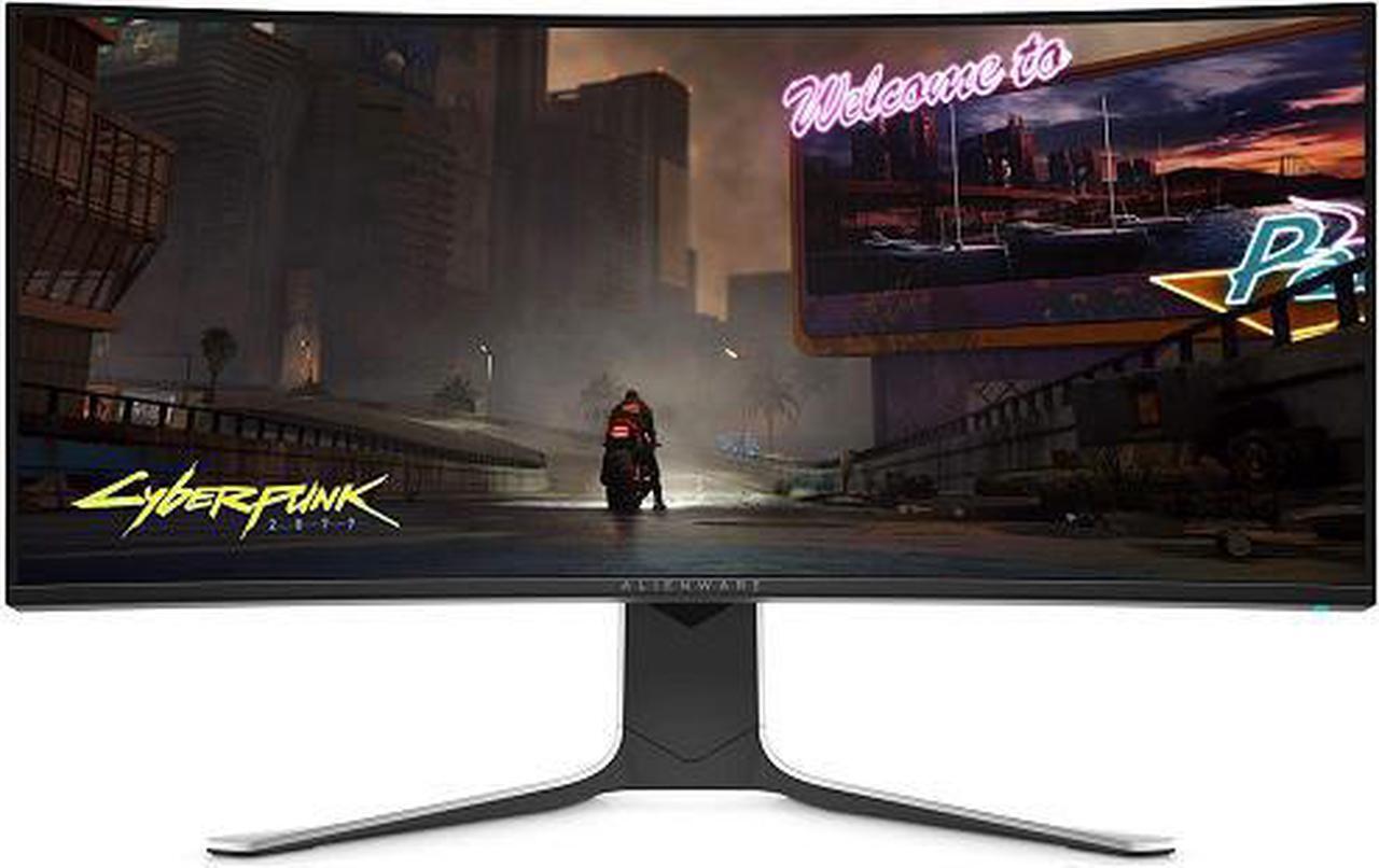 Alt view image 8 of 17 - Alienware 120Hz UltraWide Gaming Monitor 34 Inch Curved Monitor with WQHD (3440 x 1440) Anti-Glare Display, 2ms Response Time, Nvidia G-Sync, Lunar Light