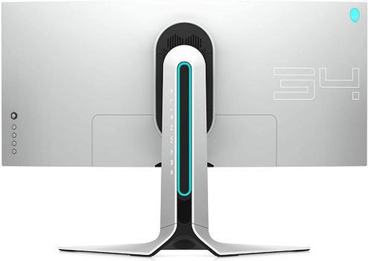 Alt view image 10 of 17 - Alienware 120Hz UltraWide Gaming Monitor 34 Inch Curved Monitor with WQHD (3440 x 1440) Anti-Glare Display, 2ms Response Time, Nvidia G-Sync, Lunar Light