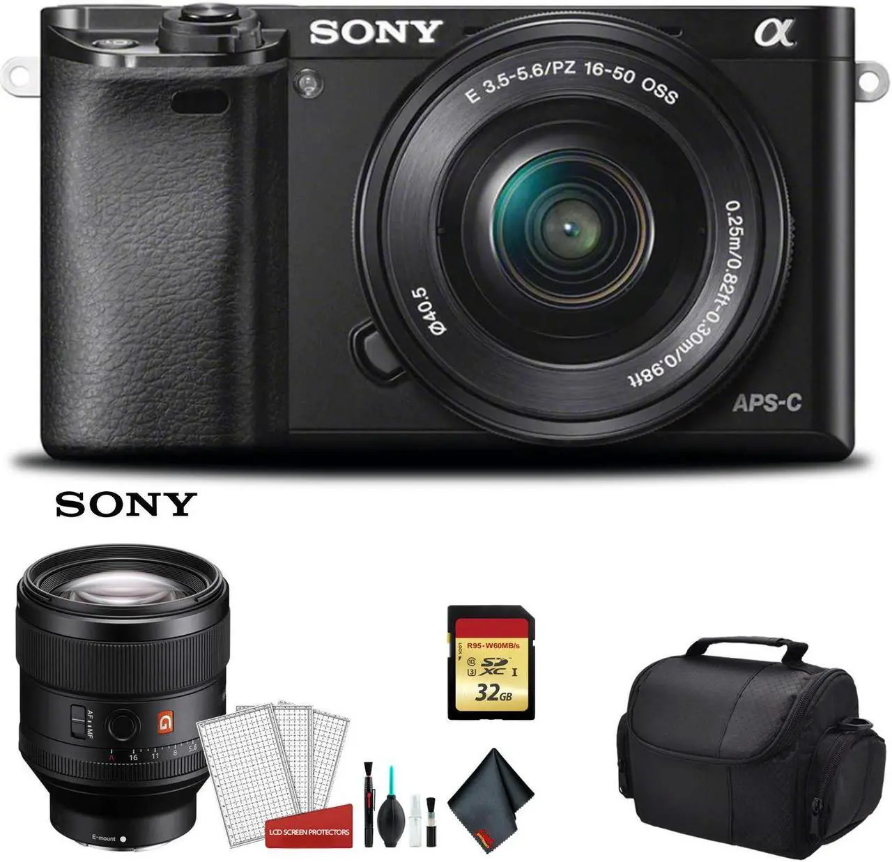 Alt view image 5 of 8 - Sony Alpha a6400 Mirrorless Digital Camera with 16-50mm Lens + FE 85mm f/1.4GM Lens & More - International Model
