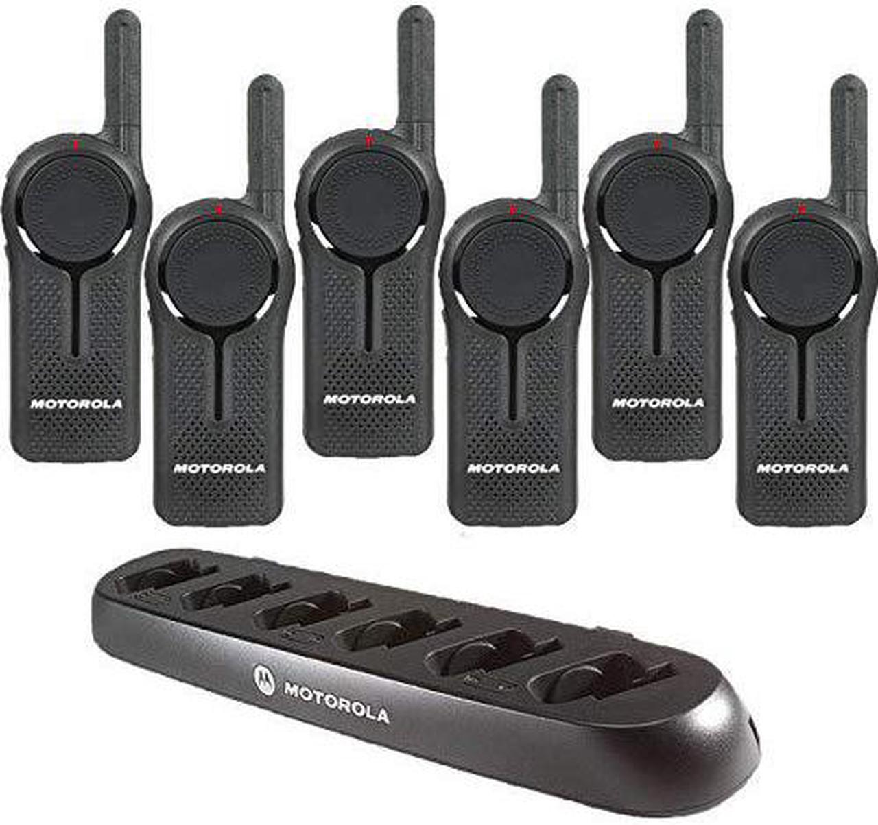 Main image of 6 Motorola DLR1060 Two Way Radios & 1 Motorola 56531 6 Radio Charger