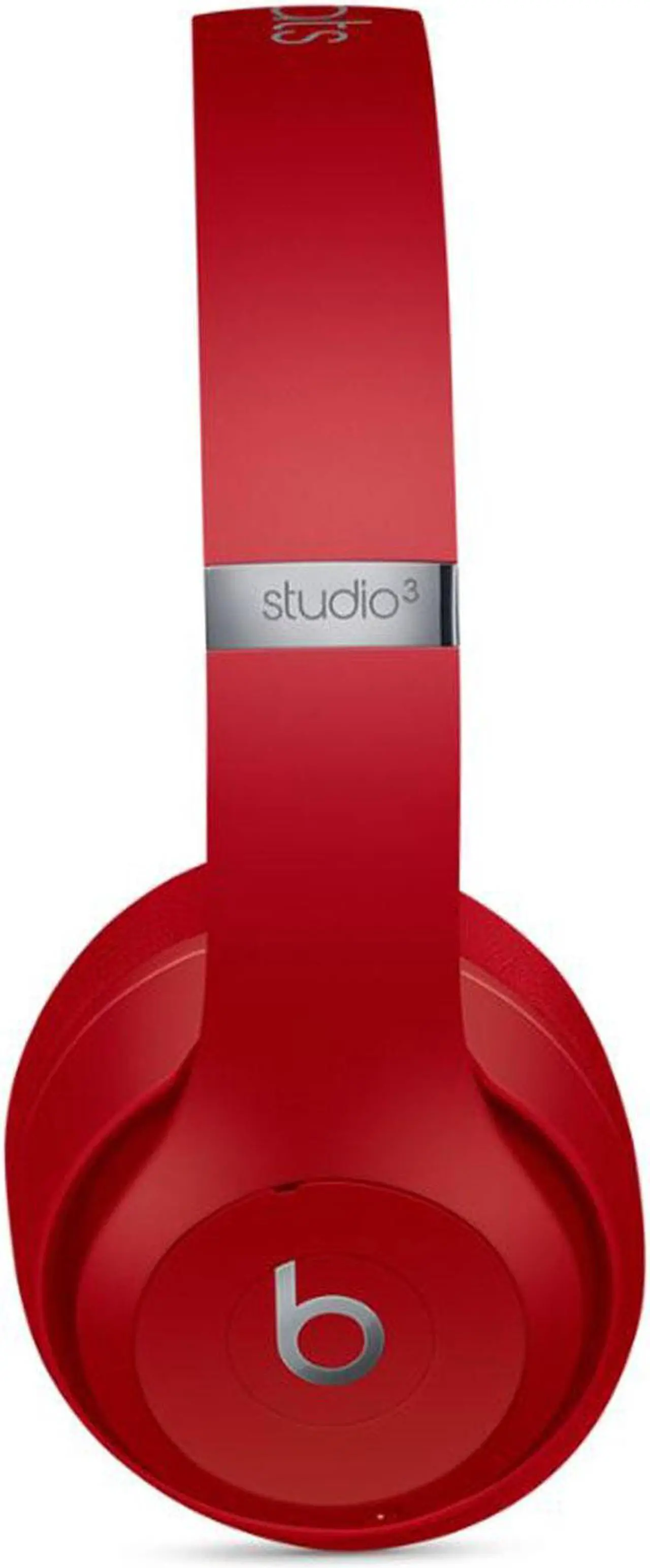 Alt view image 3 of 4 - Beats Studio3 Wireless Over-Ear Noise Cancelling Bluetooth Headphones (Red) with 6Ave Cleaning Kit