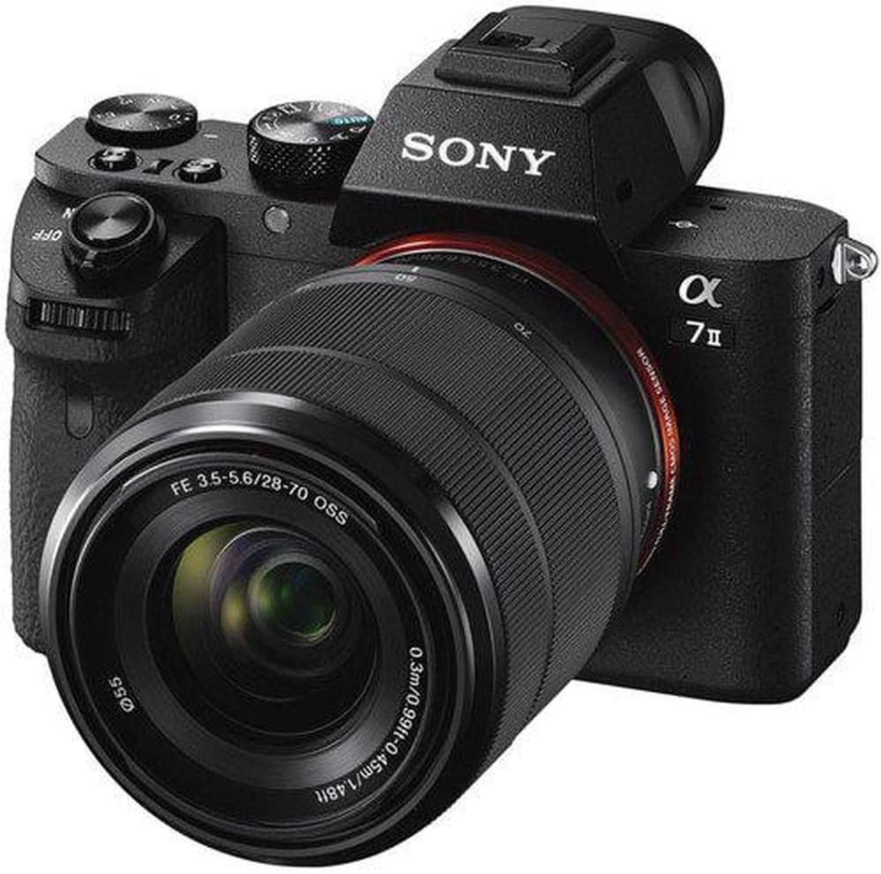 Alt view image 2 of 4 - Sony Alpha a7 II Mirrorless Camera with FE 28-70mm f/3.5-5.6 OSS Lens ILCE7M2K/B With Soft Bag, Additional Battery, 64GB Memory Card, Card Reader , Plus Essential Accessories