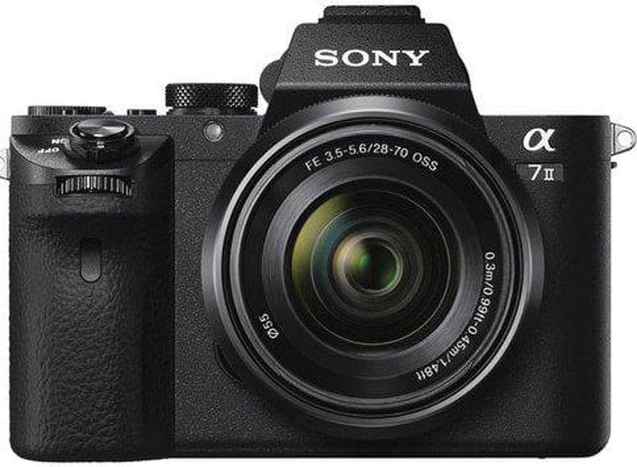 Alt view image 3 of 4 - Sony Alpha a7 II Mirrorless Camera with FE 28-70mm f/3.5-5.6 OSS Lens ILCE7M2K/B With Soft Bag, Additional Battery, 64GB Memory Card, Card Reader , Plus Essential Accessories