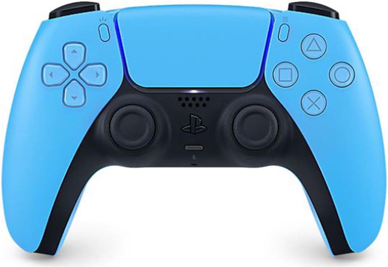 Alt view image 2 of 4 - PlayStation 5 DualSense Wireless Controller (Starlight Blue) with Immortals Fenyx Rising and 6Ave Cleaning Cloth