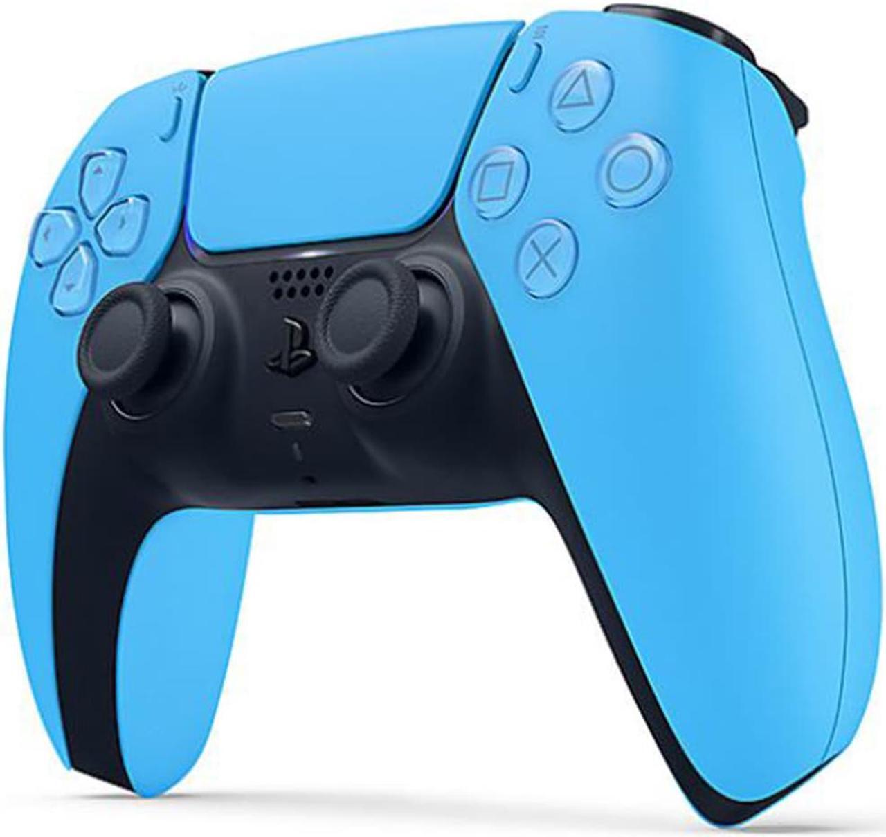 Alt view image 3 of 4 - PlayStation 5 DualSense Wireless Controller (Starlight Blue) with Immortals Fenyx Rising and 6Ave Cleaning Cloth