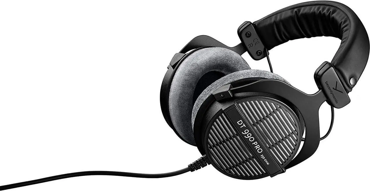 Alt view image 3 of 5 - Beyerdynamic DT 990 Pro 250 Ohm Headphones with Splitter and 3-Year Warranty