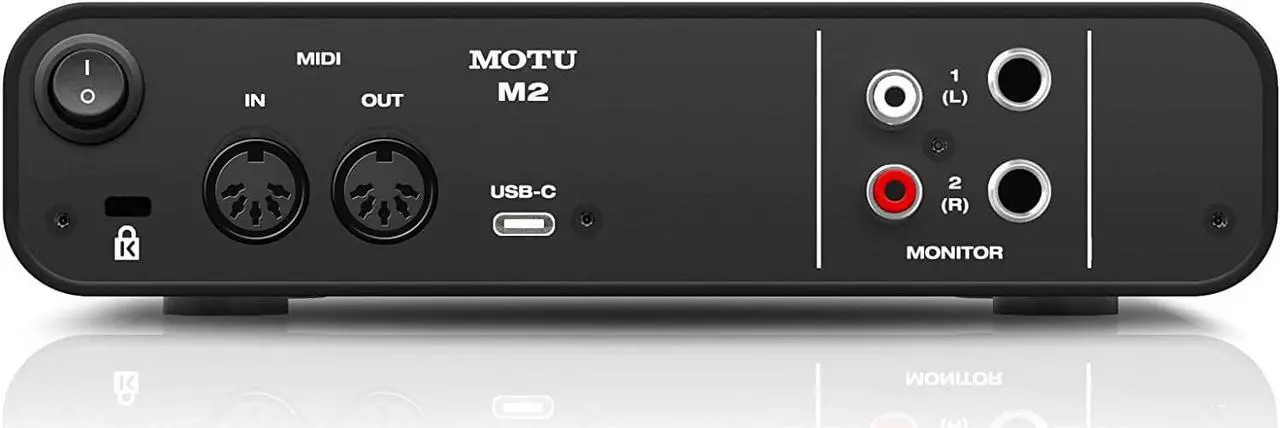 Alt view image 4 of 4 - MOTU M2 2x2 USB-C Audio Interface Bundle with Headphone, XLR Cables, and 6Ave Cleaning Kit