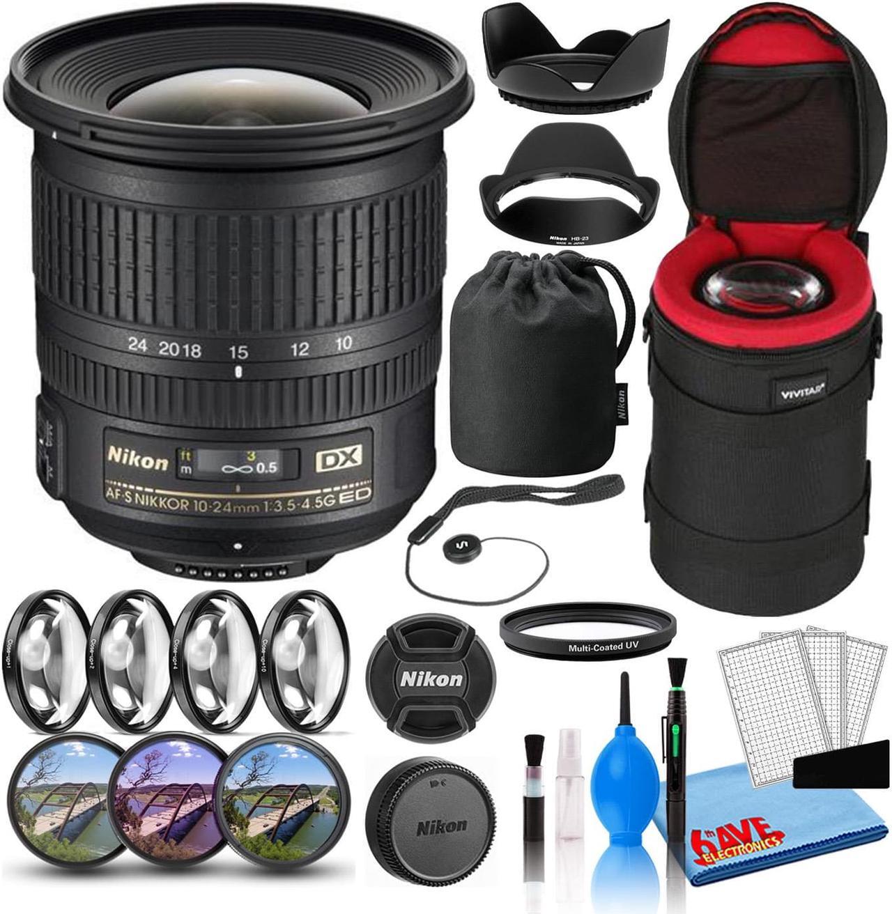 Main image of Nikon AF-S DX 10-24mm f/3.5-4.5G ED Lens (2181) Intl Model Bundle
