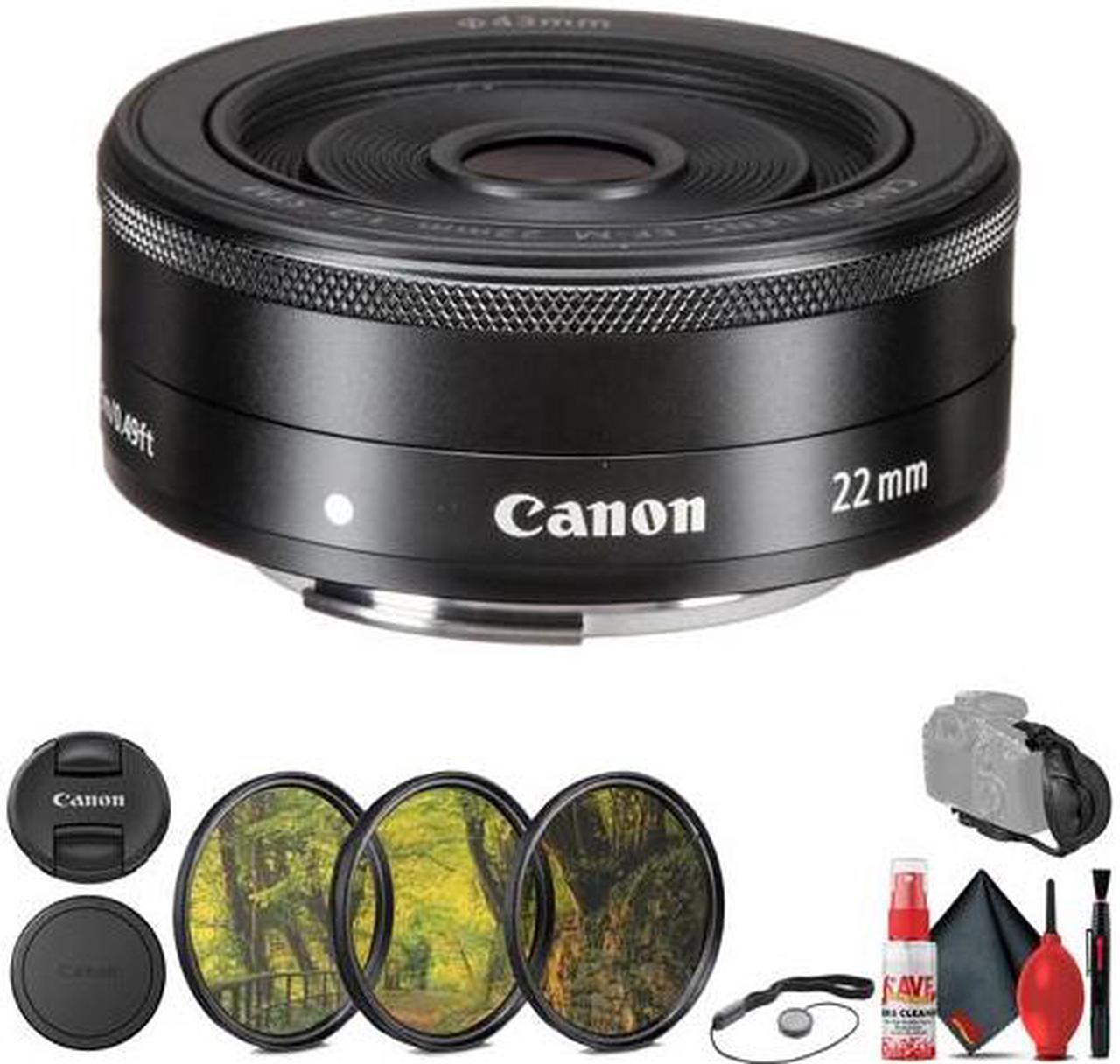 Main image of Canon EF -M 22mm f/2 STM Lens with 3-Piece Filter Kit & More (5985B002)