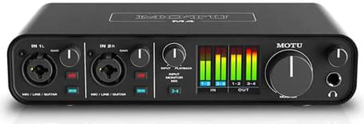Main image of MOTU M4 4x4 USB-C Audio Interface Bundle with Headphone, XLR Cables, and 6Ave Cleaning Kit