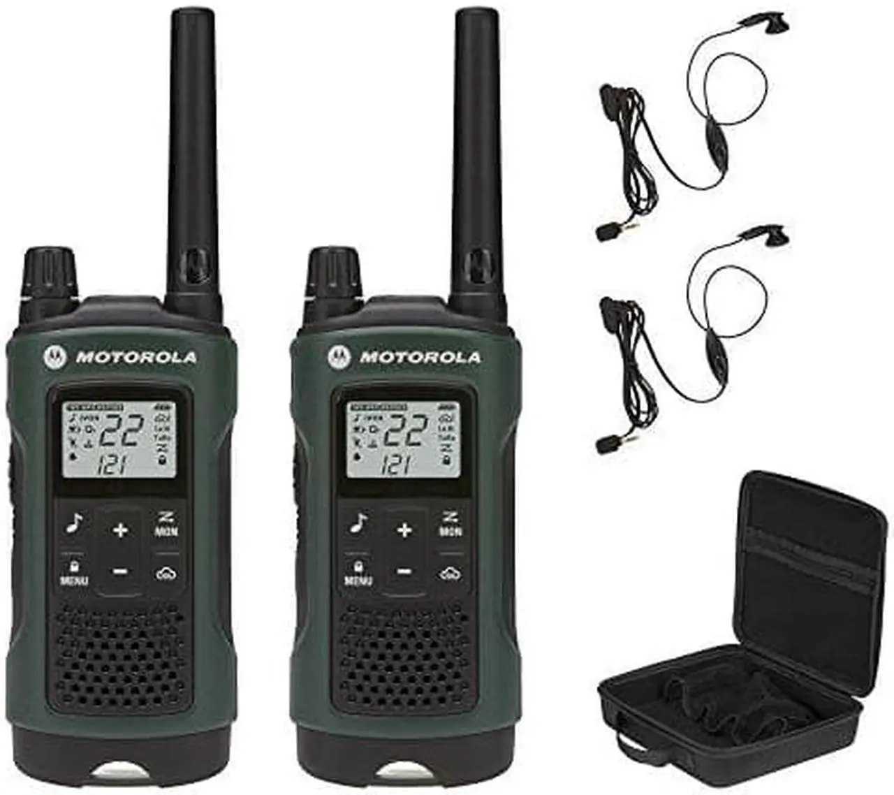 Alt view image 3 of 5 - Motorola Talkabout T465 Rechargeable Two-Way Radio Bundle (Green)