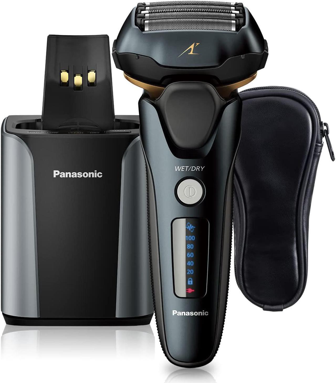 Alt view image 2 of 4 - Panasonic ESLV97K Arc5 Wet/Dry 5 blade Electric Shaver (Matte Black) with ERGP30K Hair Clipper