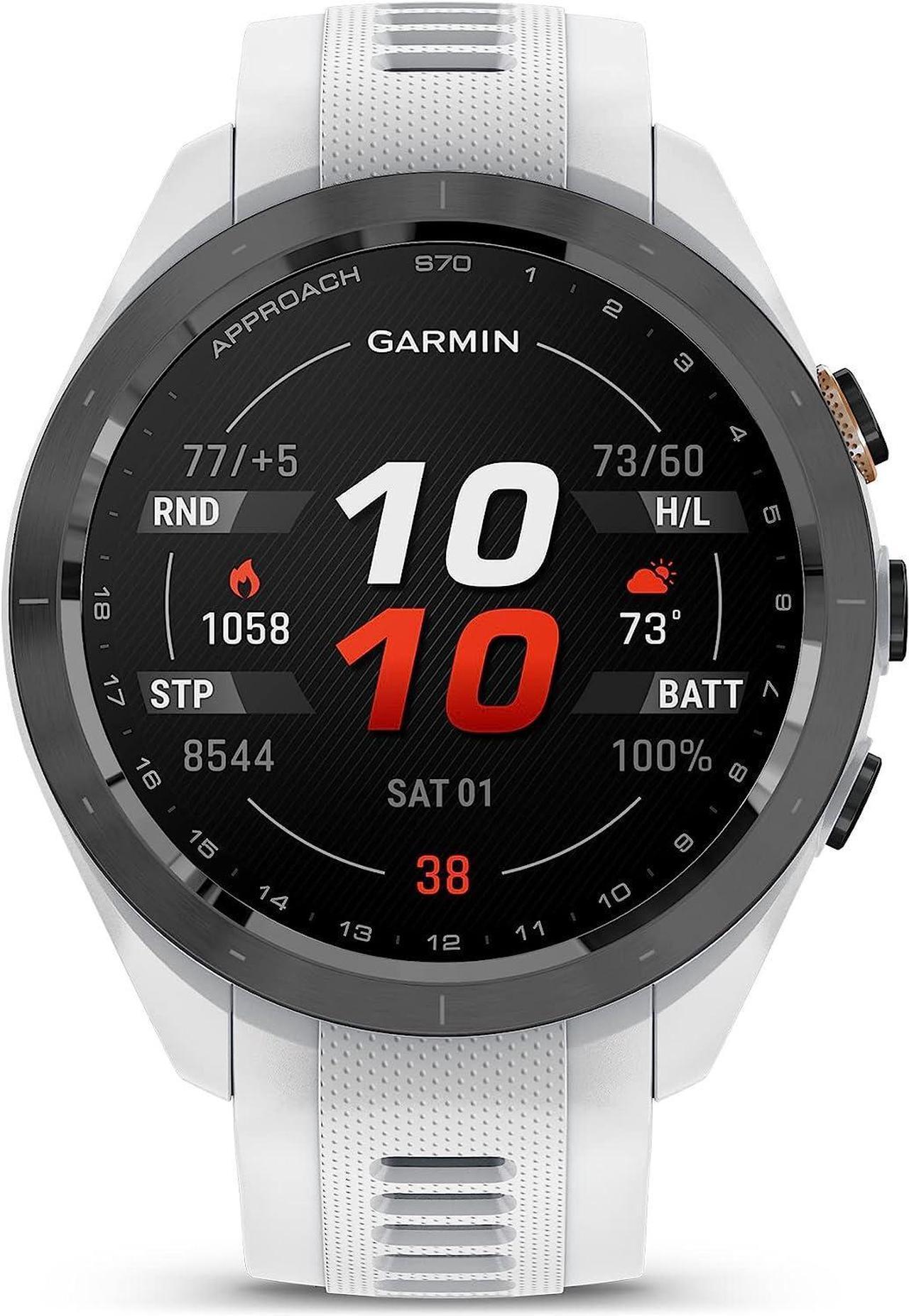 Main image of Garmin Approach S70, 42mm, Premium GPS Golf Watch, White